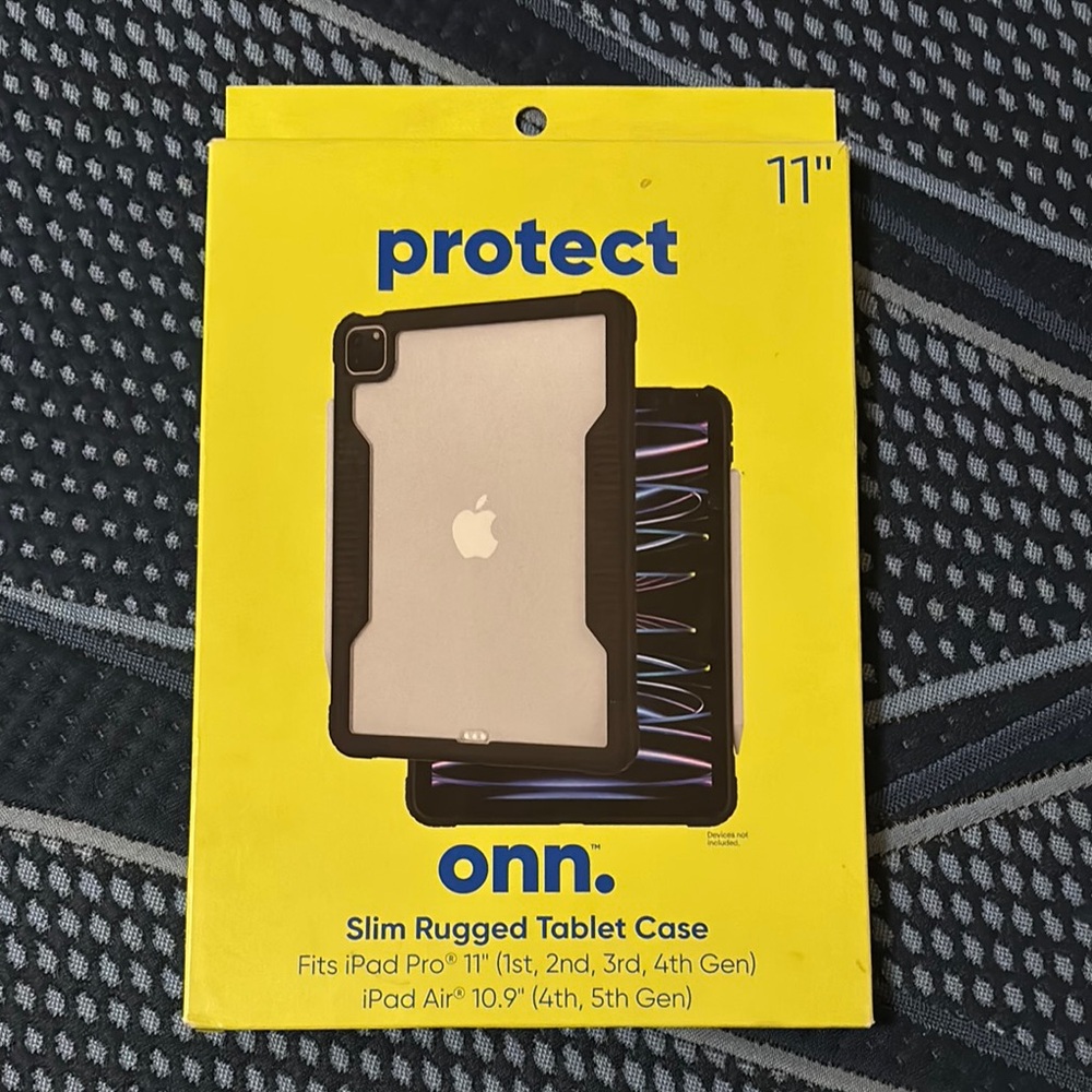 Onn Slim Rugged Tablet Case for 11" iPad